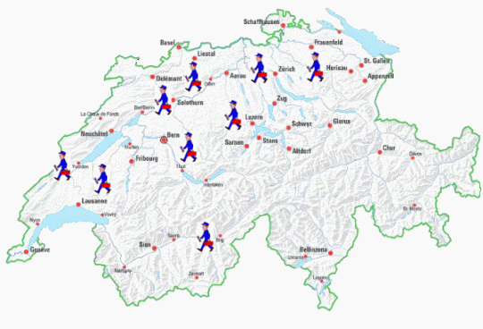 8 Standorte in der ganzen Schweiz